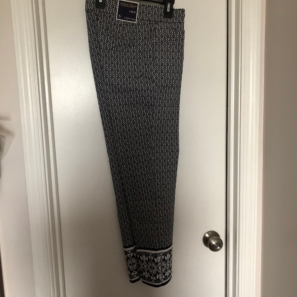 Crop pants with comfort Waist by Verve Blues